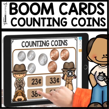 Counting Coins BOOM CARDS