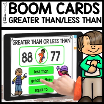 Greater Than Less Than Boom Cards