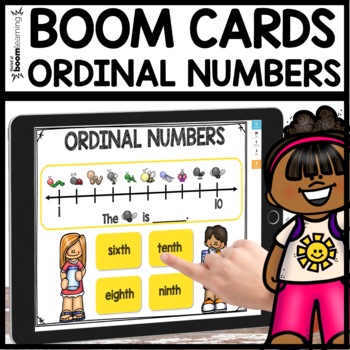 Ordinal Numbers using Boom Cards