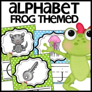 Alphabet Posters Frog Themed Classroom Decor