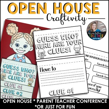 Open House Back to School Writing Activity