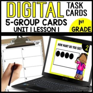 Dot Cards Write how many you see DIGITAL TASK CARDS