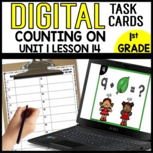 Counting on to Find the Sum DIGITAL TASK CARDS