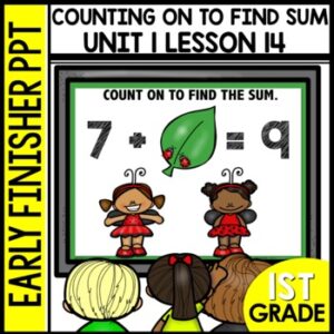 Counting On Early Finishers Activities