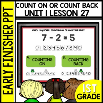 Counting on or Counting Back Early Finishers Activities