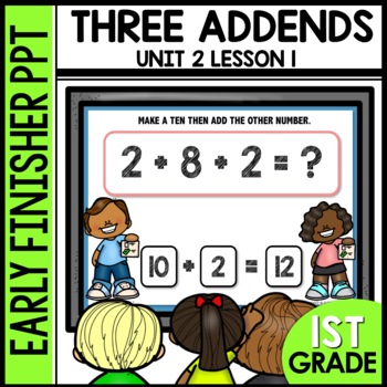 Make a Ten Strategy with Three addends Early Finisher Activity