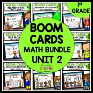 1st Grade Math Review Boom Cards