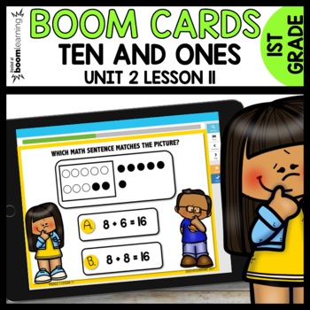 Match picture to number sentences BOOM CARDS