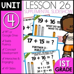 adding teen numbers Module 4 Lesson 26