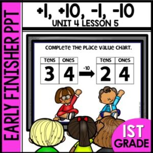 Plus and Minus 1 and 10 Early Finisher Activity