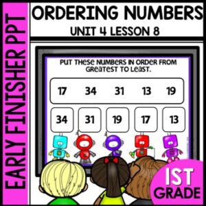 Ordering Numbers Early Finisher Activity
