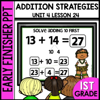 Addition Strategies Early Finisher Activity