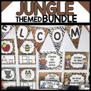 Jungle Themed Classroom Decor Bundle