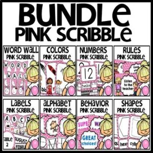 Pink Themed Classroom Decor Bundle