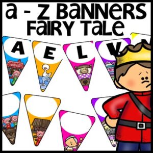 Alphabet Banners Fairy Tale Themed Classroom Decor