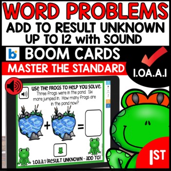 Word Problems Result Unknown Boom Cards