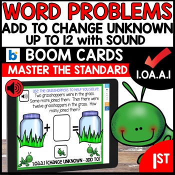 Math Word Problems Change Unknown Boom Cards