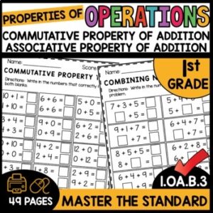Addition and Subtraction Properties of Operations 1.OA.B.3