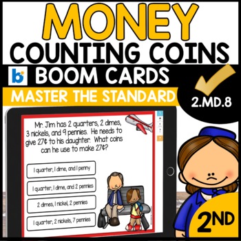 Counting Mixed Coins Boom Cards