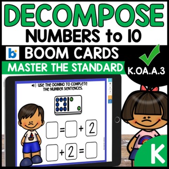 Composing and Decomposing Numbers to 10 Boom Cards