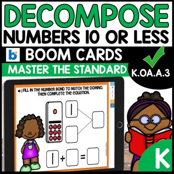 Number Bonds Decompose Numbers BOOM CARDS