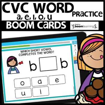CVC words BOOM CARDS