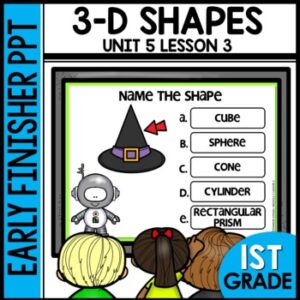 3 D Shapes Early Finisher Activity
