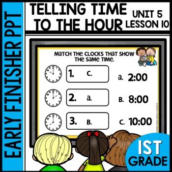 Telling Time to the Hour Early Finisher Activity