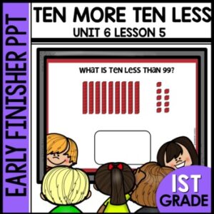 Ten More Ten Less Early Finisher Activity
