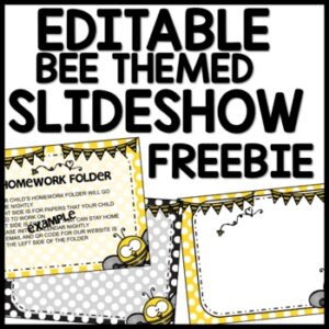 Bee Themed Slideshow Presentation