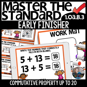 Commutative Property to 20 Early Finishers Activities