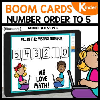Number Order to 5 BOOM Cards
