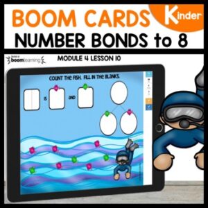 Number Bonds to 8 Boom Cards