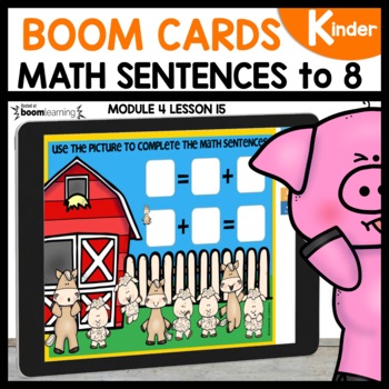 Addition Sentences using Pictures Boom Cards
