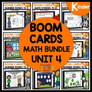 Number Bonds and Word Problems Boom Cards BUNDLE