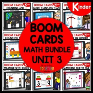 Measurement and One to One Correspondence Boom Cards Bundle
