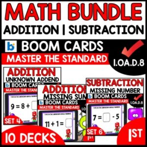 Addition and Subtraction within 12 Boom Cards Bundle