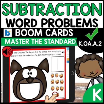 Subtraction Word Problems Boom Cards