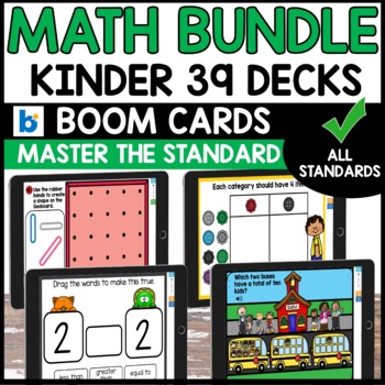 Kindergarten Boom Cards Math Standards