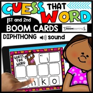 Diphthongs Word Work Activities Boom Cards