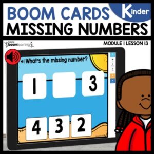 Missing Numbers up to 5 Boom Cards