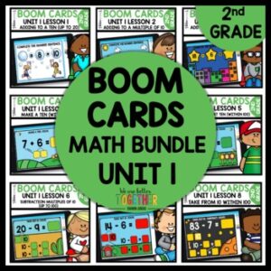 Addition and Subtraction 2nd Grade Math BOOM CARDS BUNDLE