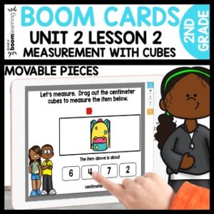 Measure with cubes using Boom Cards