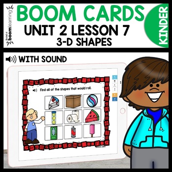 3D Shapes Kindergarten Boom Cards