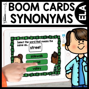 Synonym Word Practice Boom Cards