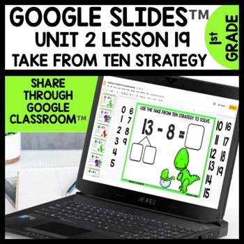 Subtraction within 20 Digital Task Cards for Google Classroom