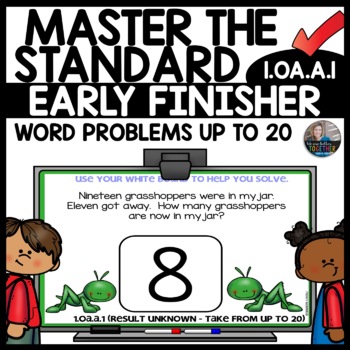 Word Problems up to 20 Early Finishers Activities