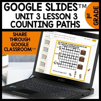 Counting Paths Digital Task Cards for Google Classroom