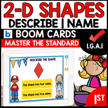 2D Shapes Defining Attributes Boom Cards