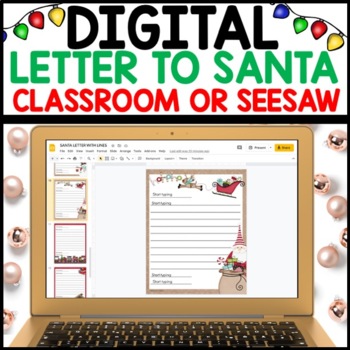 Digital Letter to Santa Template